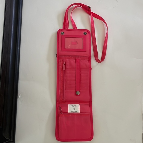 Small fabric crossbody Bag in Coral - Picture 2 of 5